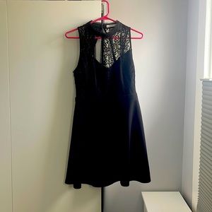 Lush, black cocktail dress